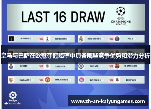 皇马与巴萨在欧冠夺冠赔率中具备哪些竞争优势和潜力分析